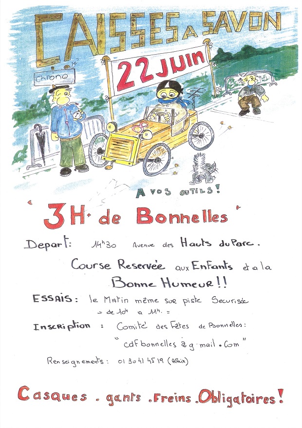 CAISSE A SAVON - Les 3H de Bonnelles - Comité des fêtes
