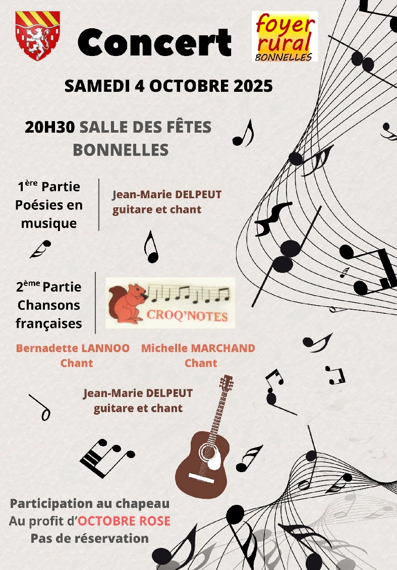 Soirée chanson française à Bonnelles