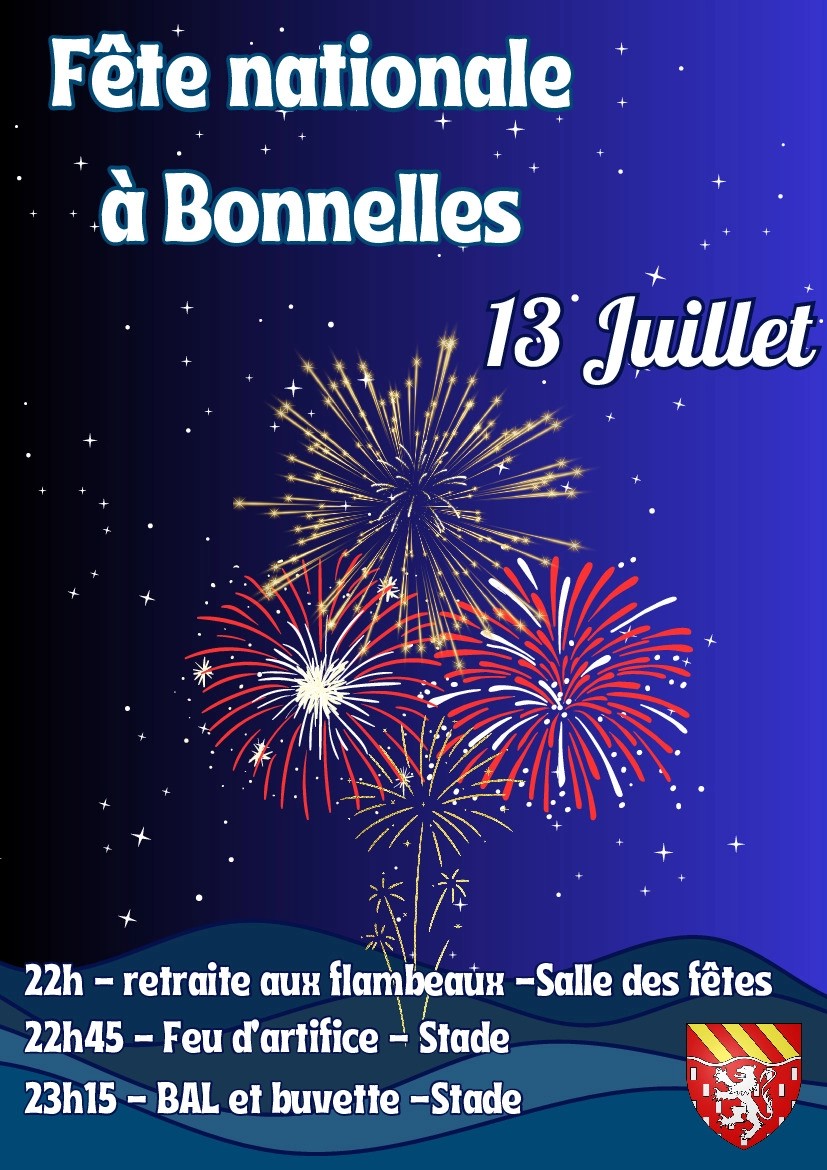 Fête nationale à Bonnelles à 22h00
