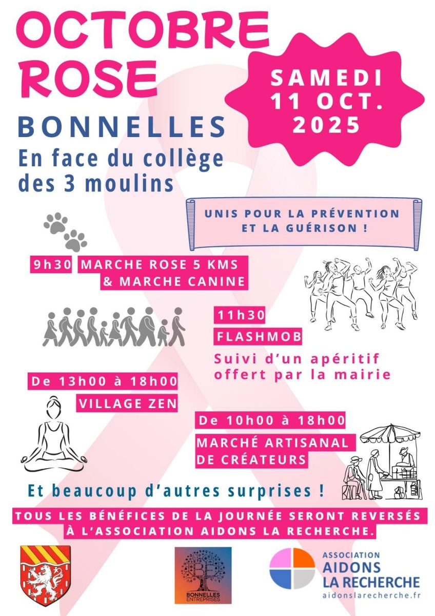 ð ð OCTOBRE ROSE À BONNELLES ! ð ð 