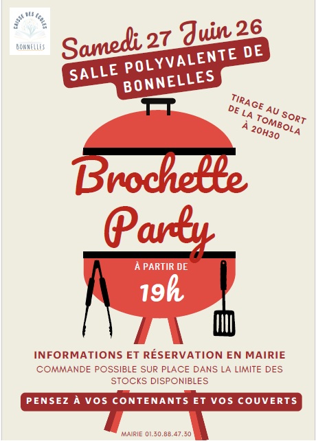 Brochette Party au profit de la caisse des écoles